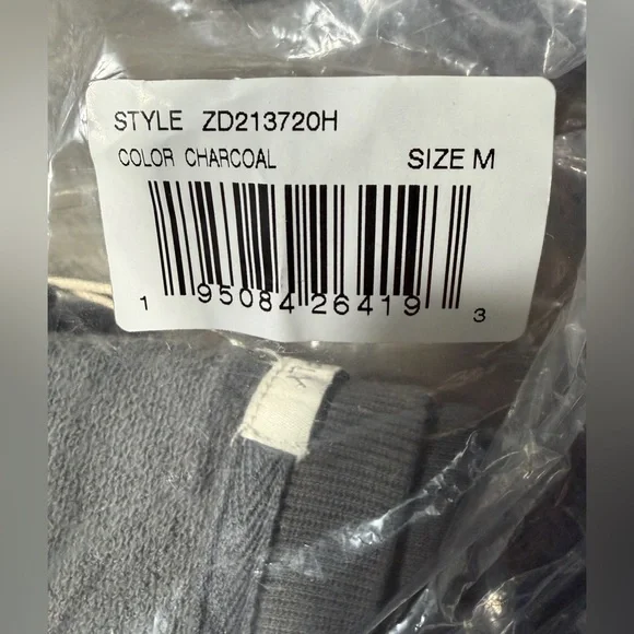 REVOLVE Z Supply NWT Ruffle Henley Maxi Dress Charcoal Gray Long Sleeve, Medium. - Picture 11 of 14